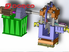 চার কলামের ফ্রেম ভার্টিকাল রিং রোলিং মেশিনের নতুন প্রকার