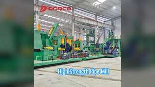 Spiral Weld Pipe Mill High Strength Steel Pipe Production