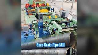 Save Costs Spiral Weld Pipe Mill High Metal Use