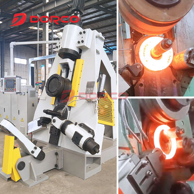 Unmanned CNC Vertical Ring Rolling Machine with Robotic Arm Integration for One-Time Rolling Forming