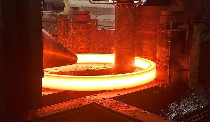 Automated Ring Rolling Machine with Water Cooling
